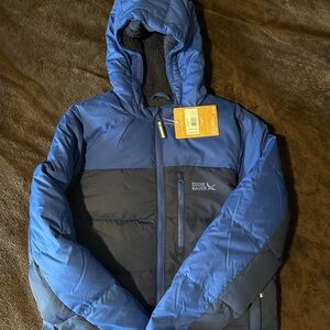 Eddie Bauer Kids Blue and Black Puffer Jacket